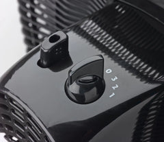 Lasko 12" Table Top Fan (3-speed, manual, 180° oscillation, black)