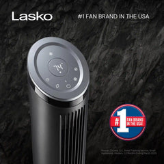 Lasko Summit 36" Tower Fan & Air Cleaner (4-speed, remote, mesh filtration, black)