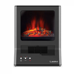 Lasko Portable Electric Ultra Ceramic Fireplace Space Heater, CA20100, Black