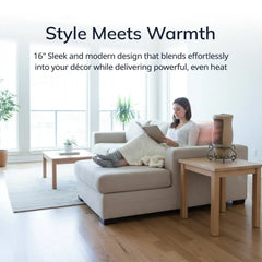 Lasko Designer Series 16" Tower Heater (2 heat settings, remote, timer, thermostat, beige)