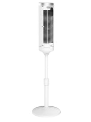 Lasko WhisperForce™ DC 54" Pedestal Tower Fan (8-speed, remote, timer, white)