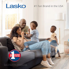 Lasko EcoQuiet DC 42" Tower Fan (12-speed, remote, timer, black)