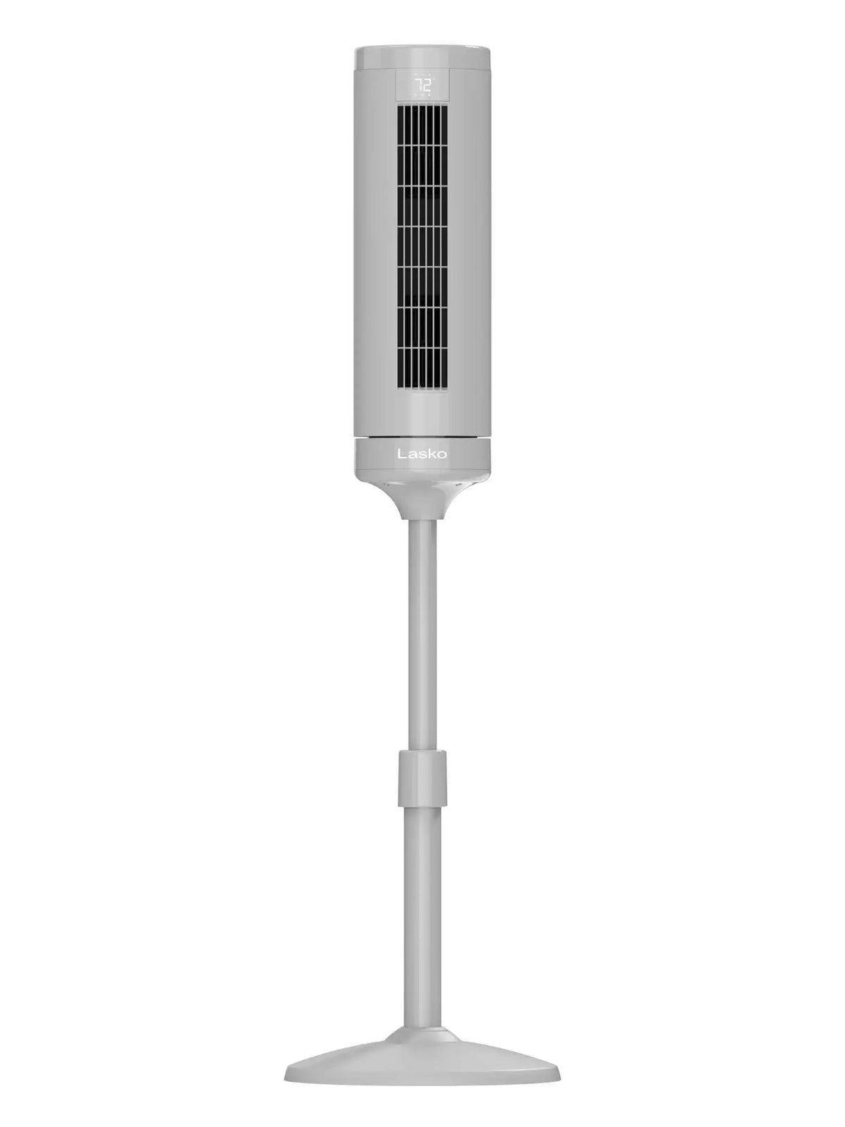 Lasko WhisperForce™ DC 54" Pedestal Tower Fan (8-speed, remote, timer, gray)