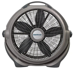Lasko Wind Machine® 20" Air Circulator Floor Fan (3-speed, manual, 360° airflow, dark gray)