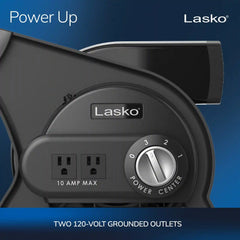 Lasko 12" Pivoting Pro High Velocity Utility Blower Fan (3-speed, gray)